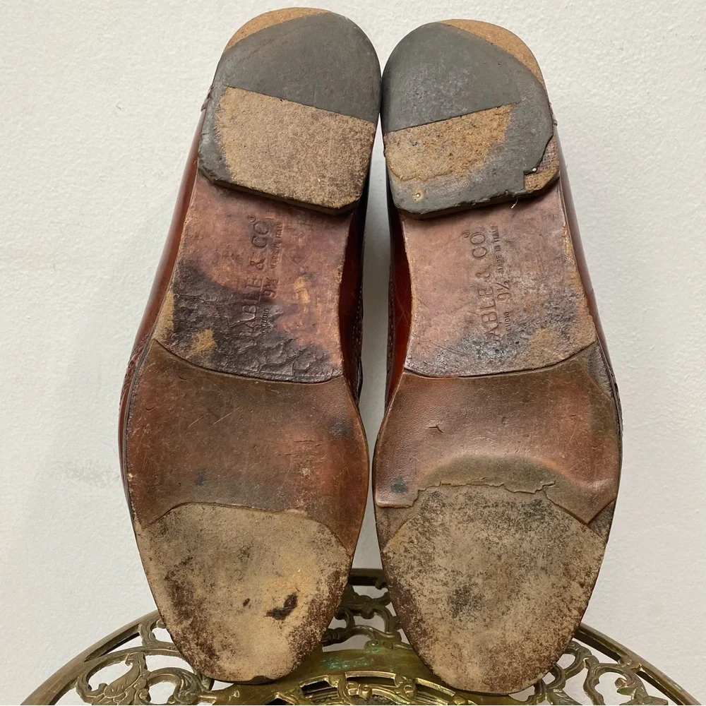 🍄 3/$30 Vintage Leather Tassel Loafers Made in Italy